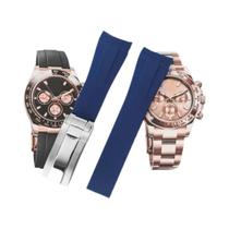 Pulseira De Silicone De 20mm Para Relógio Rolex DAYTONA SUBMARINER Yacht-Master GMT Explorer