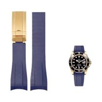 Pulseira De Silicone De 20mm Para Relógio Rolex DAYTONA SUBMARINER Yacht-Master GMT Explorer