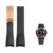 Pulseira De Silicone De 20mm Para Relógio Rolex DAYTONA SUBMARINER Yacht-Master GMT Explorer