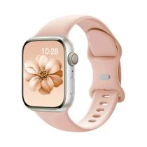 Pulseira De Silicone De 40mm 41mm 42mm 44mm 45mm Para Apple Watch Sport Band iWatch Série 1 2 3 4 5