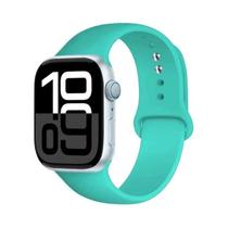 Pulseira De Silicone De 46mm, 42mm, 45mm Para Apple Watch S11, S10, Série 8, 7, 6, 5, 4, 3, SE 2, 3,