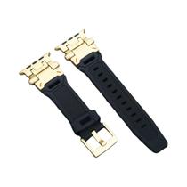 Pulseira De Silicone De 49mm, 46mm, 45mm, 44mm, 42mm Para Apple Watch Ultra Com Conector Metálico