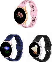 Pulseira de silicone de liberação rápida de 20 mm compatível com relógio Samsung Galaxy 4/Active 2 40 mm 44 mm/ativo, relógio 4 clássico 46 mm 42 mm, relógio 3 41 mm, relógio galáxia 42 mm, pulseira de renda fina macia para mulheres e homens Pulseira de silicone de liberação rápida de 20 mm compatível com relógio Samsung Galaxy 4/Active 2 40 mm 44 mm/ativo, relógio 4 clássico 46 mm 42 mm, relógio 3 41 mm, relógio galáxia 42 mm, pulseira de renda fina macia para mulheres e homens