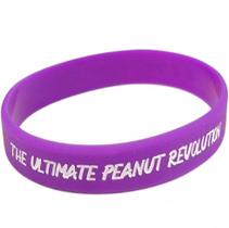 Pulseira de Silicone Dr Peanut - Cor: Roxa Pulseira de Silicone Dr Peanut - Cor: Roxa