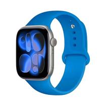 Pulseira De Silicone Esportiva De 46mm 42mm 45mm 44mm 40mm Para Apple Watch S11 S10 Série 8 7 6 5 4