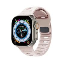 Pulseira De Silicone Esportiva De 49mm 45mm 44mm 42mm 40mm 41mm Para Apple Watch Series 9 8 7 6 5 4
