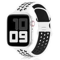 Pulseira de Silicone Esportiva Para Apple Watch - Branco