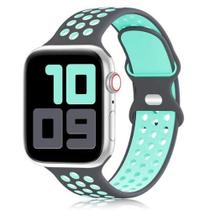 Pulseira de Silicone Esportiva Para Apple Watch - Verde Água