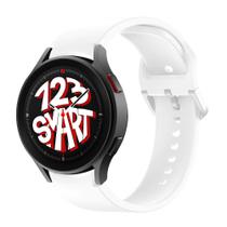 Pulseira de Silicone Exclusiva para Galaxy Watch 5 Watch5 Pro 40mm 44mm 45mm - Branco