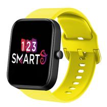 Pulseira de Silicone Fecho Colorido compatível com Bip 3 A2172 / Bip / Bip Lite / Bip U - Amarelo