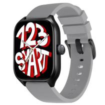 Pulseira de Silicone Fecho Preto compatível com GTS4 A2168 / GTS 4 Mini A2176 - Cinza Pulseira de Silicone Fecho Preto compatível com GTS4 A2168 / GTS 4 Mini A2176 - Cinza