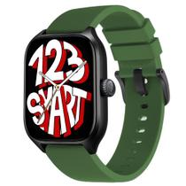 Pulseira de Silicone Fecho Preto compatível com GTS4 A2168 / GTS 4 Mini A2176 - Verde Militar Pulseira de Silicone Fecho Preto compatível com GTS4 A2168 / GTS 4 Mini A2176 - Verde Militar