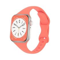 Pulseira De Silicone Fina Em Cor Sólida Para Apple Watch 40mm 44mm 45mm 41mm 38mm 42mm IWatch Series - CAOWTAN