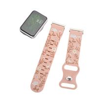 Pulseira De Silicone Floral Para Samsung Galaxy Fit 3 Com Design De Impressão Gravada Pulseira De Silicone Floral Para Samsung Galaxy Fit 3 Com Design De Impressão Gravada