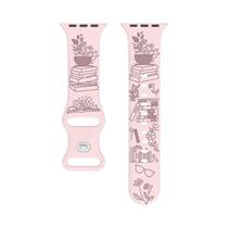 Pulseira De Silicone Gravada Com O Nome Love Para Apple Watch 40mm-49mm iWatch Ultra Series 10 9 8 7