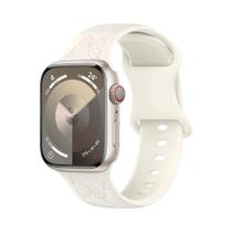 Pulseira De Silicone Gravada Para Apple Watch 11 10 9 8 7 6 5 4 SE iWatch Ultra 3 49mm 45mm 41mm