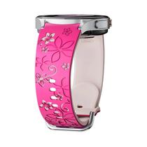 Pulseira De Silicone Gravada Para Samsung Galaxy Watch 7 FE/6 4 Classic/5 pro 45mm 44mm 40mm