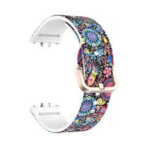 Pulseira De Silicone Impressa Para Samsung Galaxy Fit 3, Acessórios De Cinto De Borracha Para