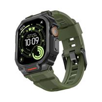 Pulseira De Silicone Leve De Liga De Zinco De 49mm Para Apple Watch Ultra 3 2 1, Pulseira Integrada