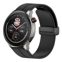 Pulseira de Silicone magnética Compativel com GTR 4 GTR 3 GTR3 PRO GTR2 GTR2 New Version Stratos 2 Stratos 3 Gear S3 Galaxy Watch 3 45mm