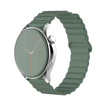 Pulseira De Silicone Magnética De 20mm 22mm Para Samsung Galaxy Watch 7 6 5 4 GT Huawei GT 4 3 2