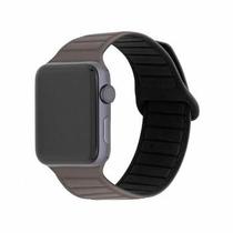 Pulseira de Silicone Magnética para Apple Watch 38-40-41mm Marrom, Originais iPlace