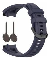 Pulseira De Silicone Marca 123smart Compativel Com T rex 2 Cor Azul Marinho