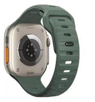 Pulseira De Silicone Mariner Compatível Com Watch Ultra 1 2 e 3 Iwatch 10 9 8 7 6 5 4 3 2 1 Se 44mm 45mm 46mm Ultra 49mm Cor Verde Musgo Pulseira De Silicone Mariner Compatível Com Watch Ultra 1 2 e 3 Iwatch 10 9 8 7 6 5 4 3 2 1 Se 44mm 45mm 46mm Ultra 49mm Cor Verde Musgo