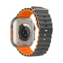 Pulseira De Silicone Ocean Para Apple Watch Series 9 7 8 5 6 SE Ultra3 2 49mm 45mm 44mm 46mm 42mm