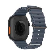 Pulseira De Silicone Ocean Para Apple Watch Ultra 49mm 45mm 46mm 42mm 44mm Série 1 2 3 4 5 6 7 8 9