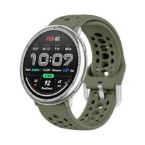 Pulseira De Silicone Oficial Amazfit Active 2 GTS 4 3 Mini Bip 3, Respirável Para Esportes