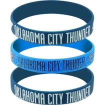 Pulseira de Silicone Oklahoma City Thunders (Kit C/3 Unidades)