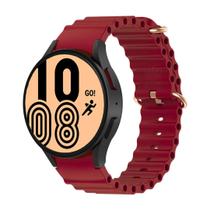 Pulseira De Silicone Ondulada Para Galaxy Watch4 44 Sm-R870