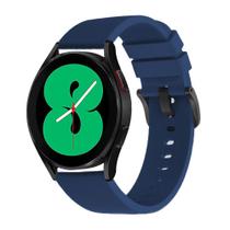 Pulseira de Silicone p/ Galaxy Watch 4 Watch4 - Azul Marinho