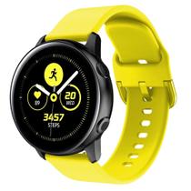 Pulseira de Silicone Para Galaxy Watch Active 2 e Active r500 - Amarelo - t-shirck