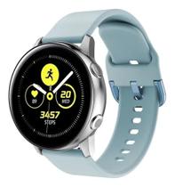 Pulseira de Silicone Para Galaxy Watch Active 2 e Active r500- Azul bebe