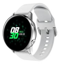 Pulseira de Silicone Para Galaxy Watch Active 2 e Active r500 -Branco - T-Shirck
