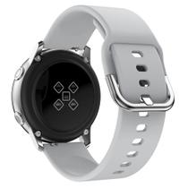 Pulseira de Silicone Para Galaxy Watch Active 2 e Active r500 - Cinza