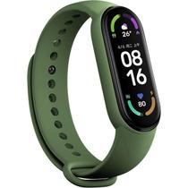 Pulseira de Silicone para Mi Band - Verde Militar Pulseira de Silicone para Mi Band - Verde Militar