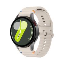 Pulseira de Silicone para Samsung Galaxy Watch 4/5/6 Classic/7/FE - 40mm, 44mm, 43mm, 45mm e 47mm