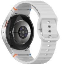 Pulseira De Silicone Para Samsung Galaxy Watch 7 - Cinza