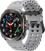 Pulseira de silicone para Samsung Galaxy Watch Ultra Cinza