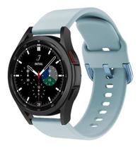 Pulseira de Silicone Para Smartwatch Galaxy Watch 4/ Galaxy Watch4 Classic - Azul bebe Pulseira de Silicone Para Smartwatch Galaxy Watch 4/ Galaxy Watch4 Classic - Azul bebe