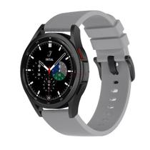 Pulseira de Silicone Para Smartwatch Galaxy Watch 4/ Galaxy Watch4 Classic - Cinza Pulseira de Silicone Para Smartwatch Galaxy Watch 4/ Galaxy Watch4 Classic - Cinza