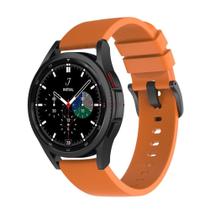 Pulseira de Silicone Para Smartwatch Galaxy Watch 4/ Galaxy Watch4 Classic - Laranja