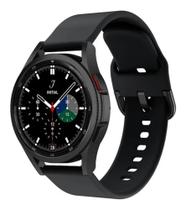 Pulseira de Silicone Para Smartwatch Galaxy Watch 4/ Galaxy Watch4 Classic - Preto