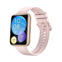 Pulseira De Silicone Para Smartwatch Huawei Watch FIT 2 Com Fivela De Metal Acessório De Reposição