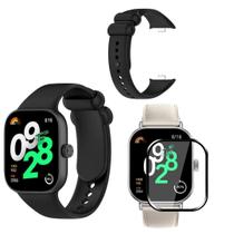 Pulseira De Silicone + Pelicula 3D Para Xiaomi Redmi Watch 4
