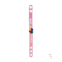 Pulseira de Silicone Quebra-Cabeça Pai e Mãe de Autista