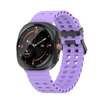 Pulseira De Silicone Respirável De 47mm Para Galaxy Watch 7 Ultra, Pulseira Inteligente Em TPU Para - Geekthink